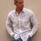 Eazy Tiger Mens' Cotton Shirt in White