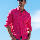 San Benito Mens' Organic Cotton Shirt in Pink
