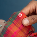 Lock & Load Men's Check Shirt in Orange