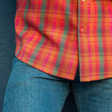 Lock & Load Men's Check Shirt in Orange