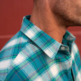 Green Street Mens' Check Shirt in Green