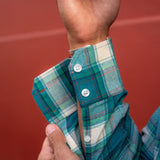 Green Street Mens' Check Shirt in Green