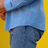 Maharani Blue Men's Woven Shirt
