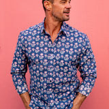 Blue Buti Mens' Cotton Shirt
