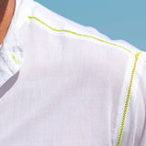 Island Breeze Mens' Cotton Shirt in White