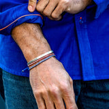 Corduroy Mens' Organic Cotton Shirt in Electric Blue