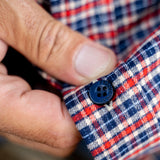 Mens' Check Shirt in Red, White & Blue