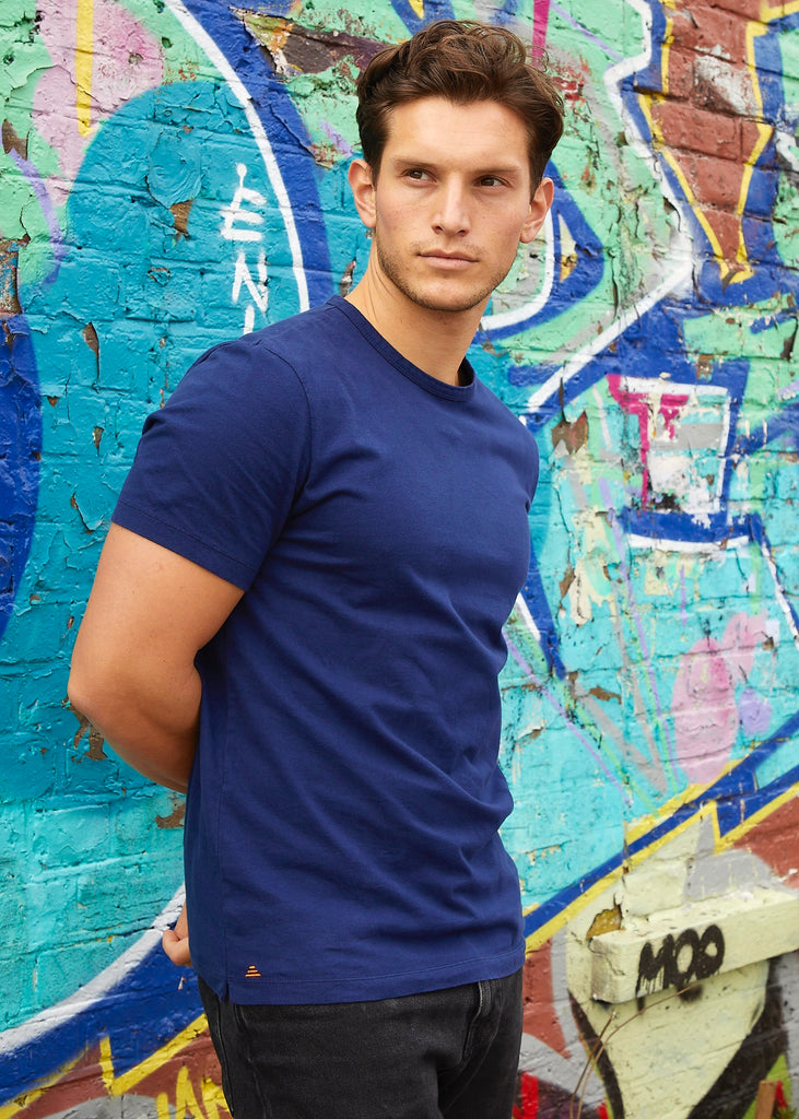 Navy Blue Cotton T-Shirt