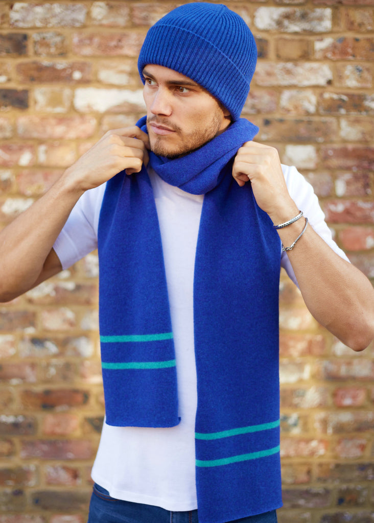 Persian Blue On Blue Scarf - 30% OFF