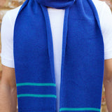 Persian Blue On Blue Scarf - 60% OFF
