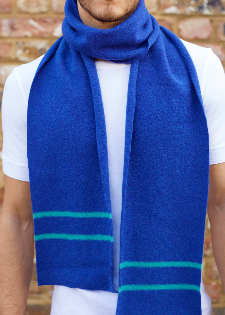 Persian Blue On Blue Scarf - 30% OFF
